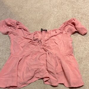 Pink Off-Shoulder Women's Top